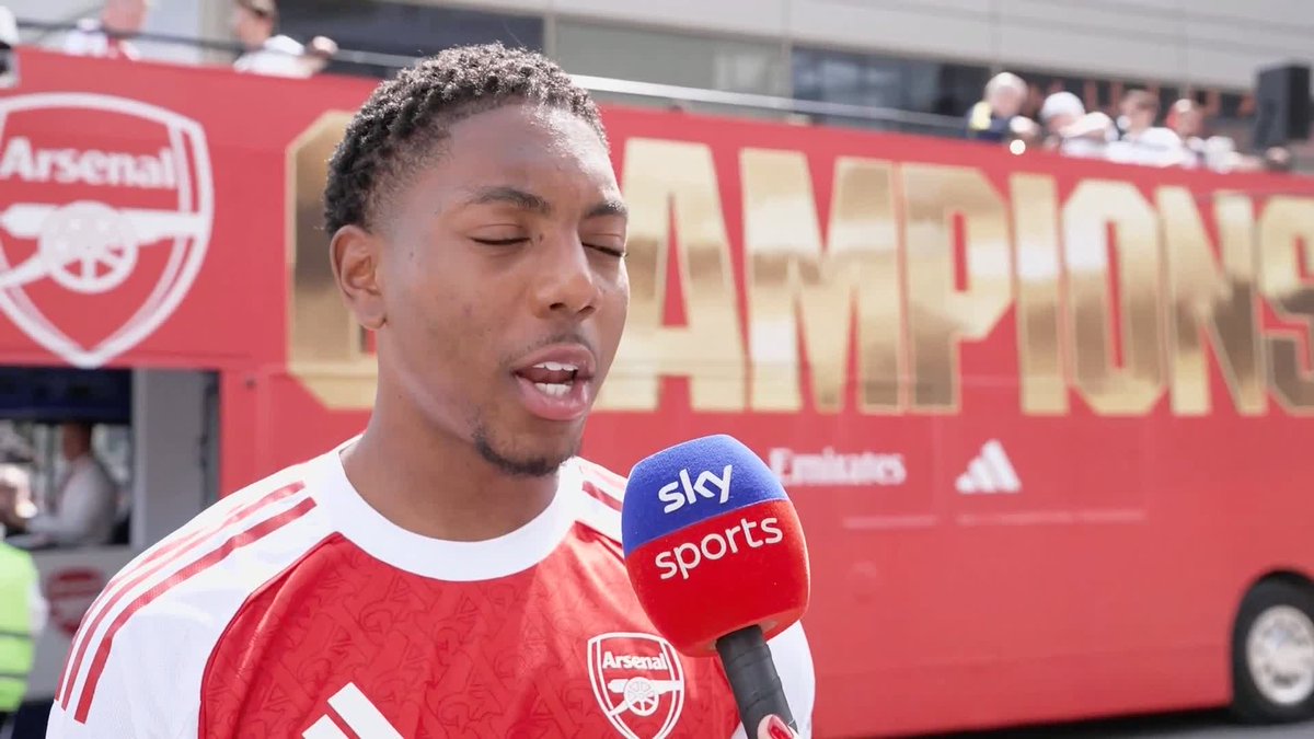 "I am so proud of the boys" 🗣️ Myles Lewis-Skelly on Arsenal's Premier League title win and how their loss in the Champions League final will add fuel to the side's fire 🔴