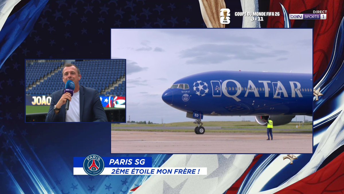 🚨🚨 L’AVION DES CHAMPIONS D’EUROPE A ATTERI À PARIS !!!! ✈️❤️💙 🎥 beIN SPORTS