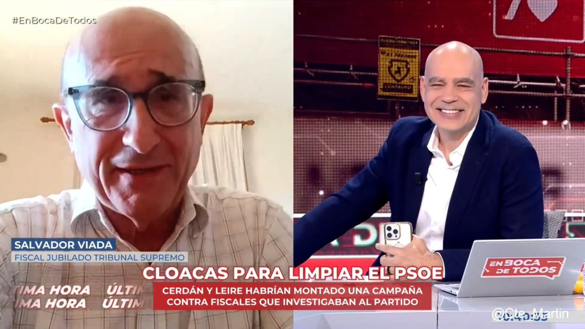 ¡BRUTAL! El exfiscal Salvador Viada, fiscal jubilado del Tribunal Supremo, en el programa En Boca de Todos En boca de todos de Nacho Abad Nacho Abad 🇺🇦.