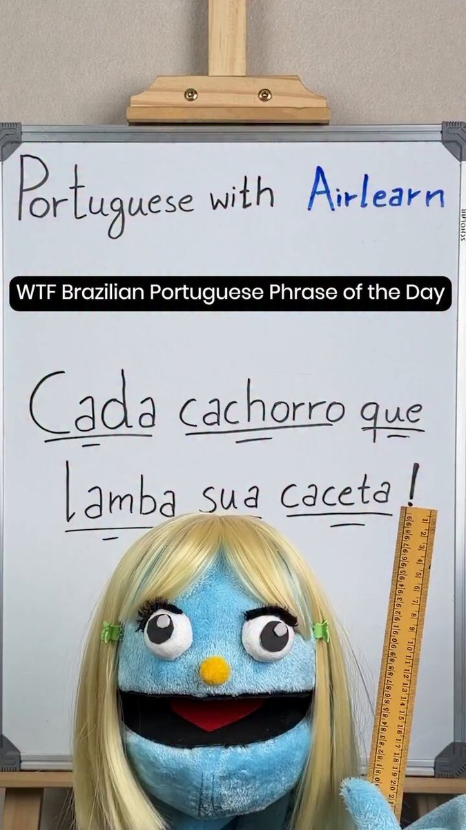 Silêncio Estou estudando português
