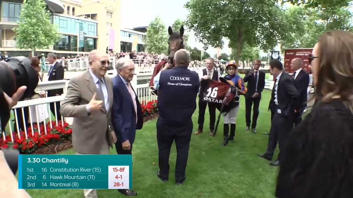 "He probably had to learn a lot very quickly!" Aidan O'Brien reacts to Constitution River getting the better of Hawk Mountain and Montreal at Chantilly...