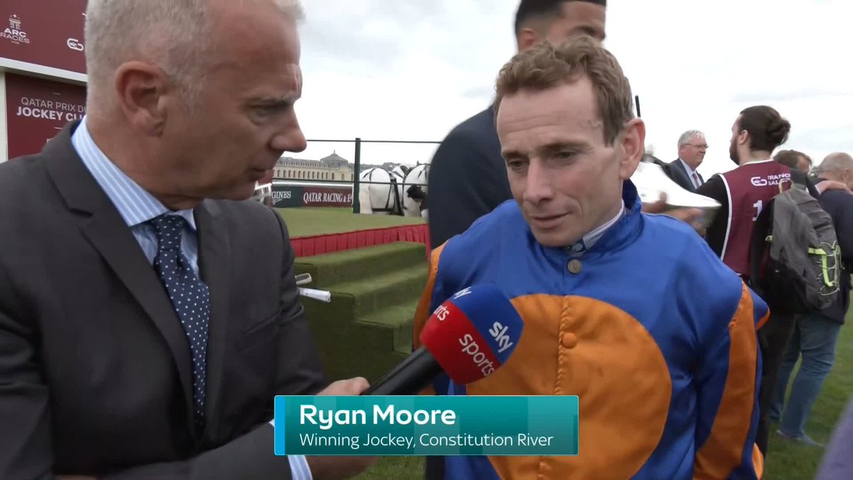 "I think he's quite a rare horse" Ryan Moore reflects on a special performance from Constitution River in the Prix du Jockey Club...