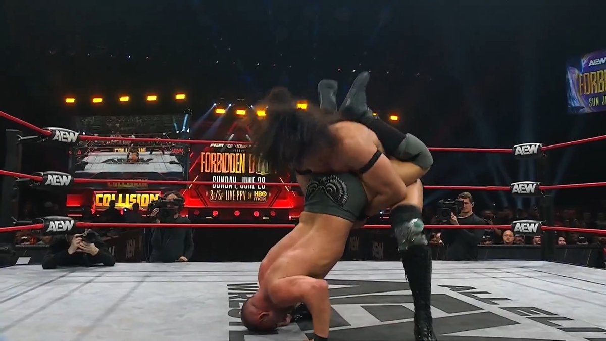 The main event between AEW International Champion Konosuke Takeshita & Daniel Garcia devolved into chaos between multiple feuding factions! Watch the #AEWCollision replay RIGHT NOW on @HBOMax!
