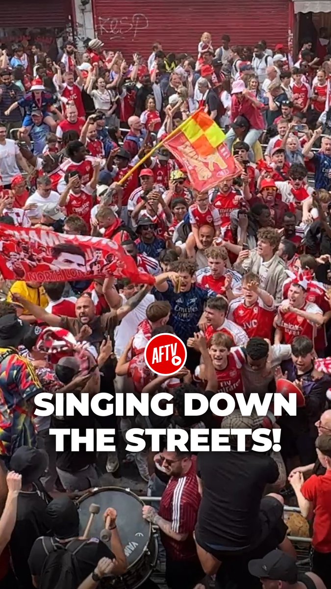 Arsenal fans are singing everywhere! 😘 #AFTV