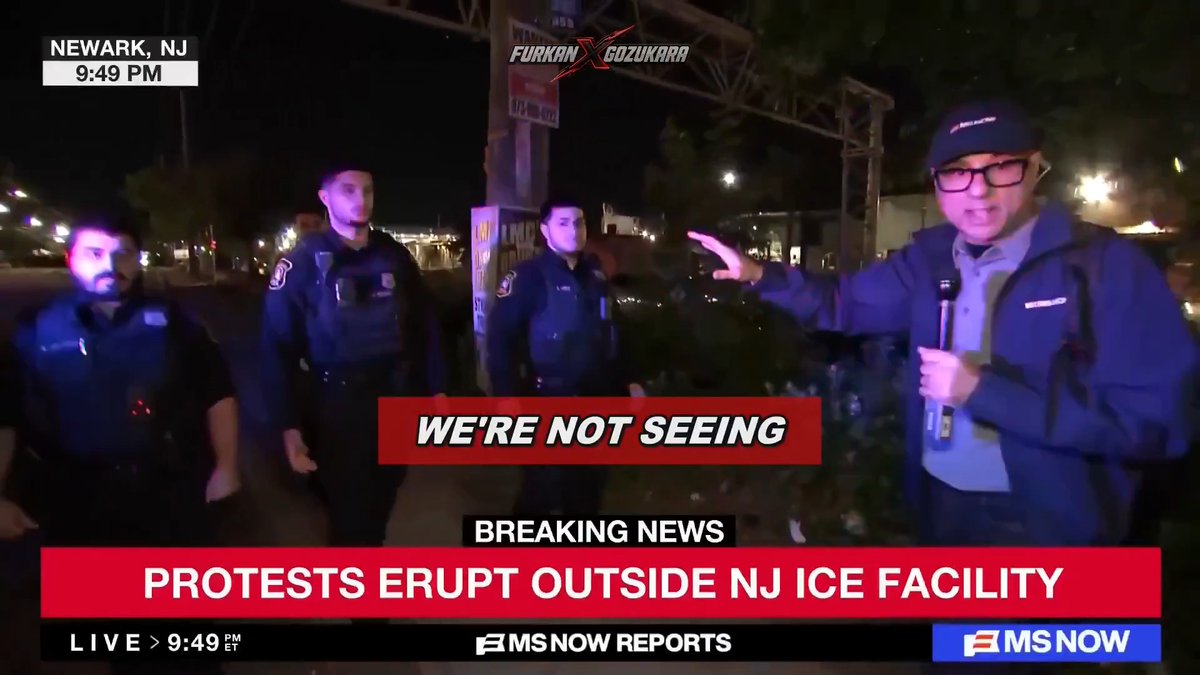 🚨 WTF?! MS NOW prominent expert host Ali Velshi confirms the police are actively suppressing the press in Newark. He reveals cops are aggressively pushing journalists miles away from the ICE facility, completely refusing to answer basic questions to hide their massive coverup!