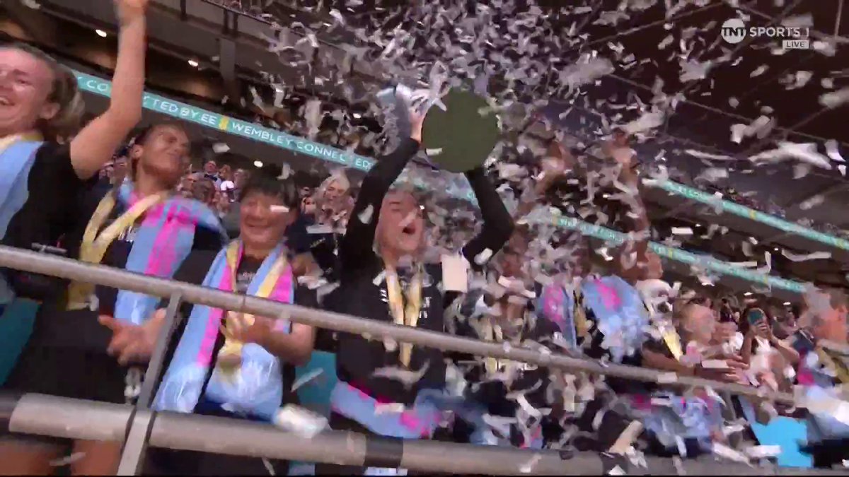 🏆 Manchester City Women lift the Women's FA Cup! 📺 TNT Sports &amp; HBO Max