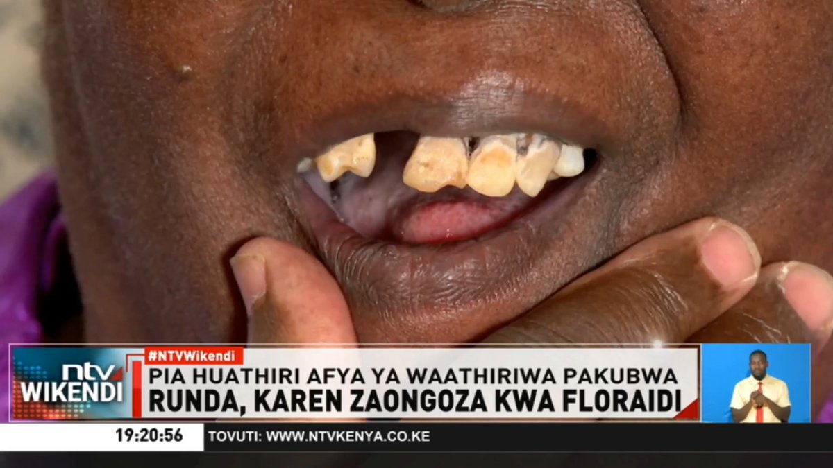Runda, Karen Zaongoza Kwa Floraidi Mitaa ya Runda na Karen inaongoza kwa visima vya maji yaliyo na viwango vya juu zaidi vya Fluoride. Nairobi pekee ina visima vya maji 18,000. Floraidi inatambulika kwa kubadilisha rangi ya meno na kuwa hudhurngi. #NTVWikendi Nicholas Wambua