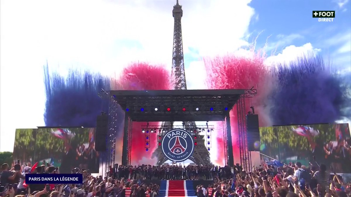 🚨🚨 UNE VIDÉO POUR L'HISTOIRE : LES PARISIENS SOULÈVENT LEUR DEUXIÈME LIGUE DES CHAMPIONS DEVANT LA PLUS BELLE TOUR DU MONDE. 😍