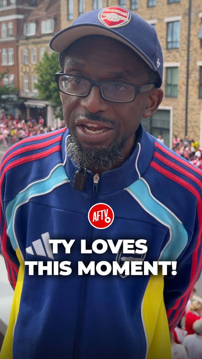 Emotional Ty on Arsenal's Parade! ❤️ #Arsenal