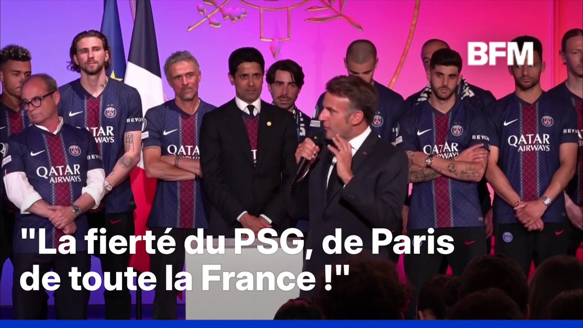 MACRON 🇫🇷 : « LE PSG EST LA PLUS GRANDE ÉQUIPE D'EUROPE » ⭐️⭐️