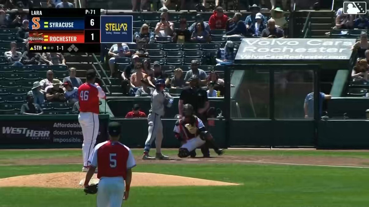 Ryan Clifford’s 13th home run of the season for Triple-A Syracuse was an absolute shot 110.7 mph off the bat and 416 feet He has 6 home runs in his last 11 games