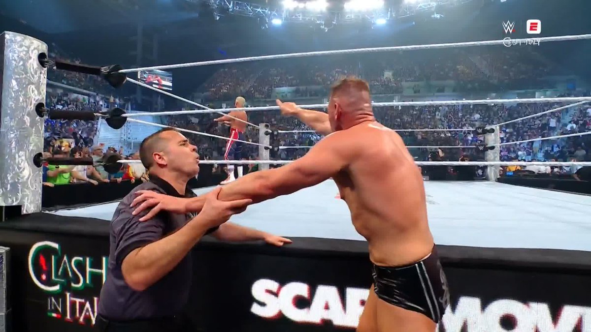 Gunther is PISSED following the ending of his match with Cody Rhodes! 👀
