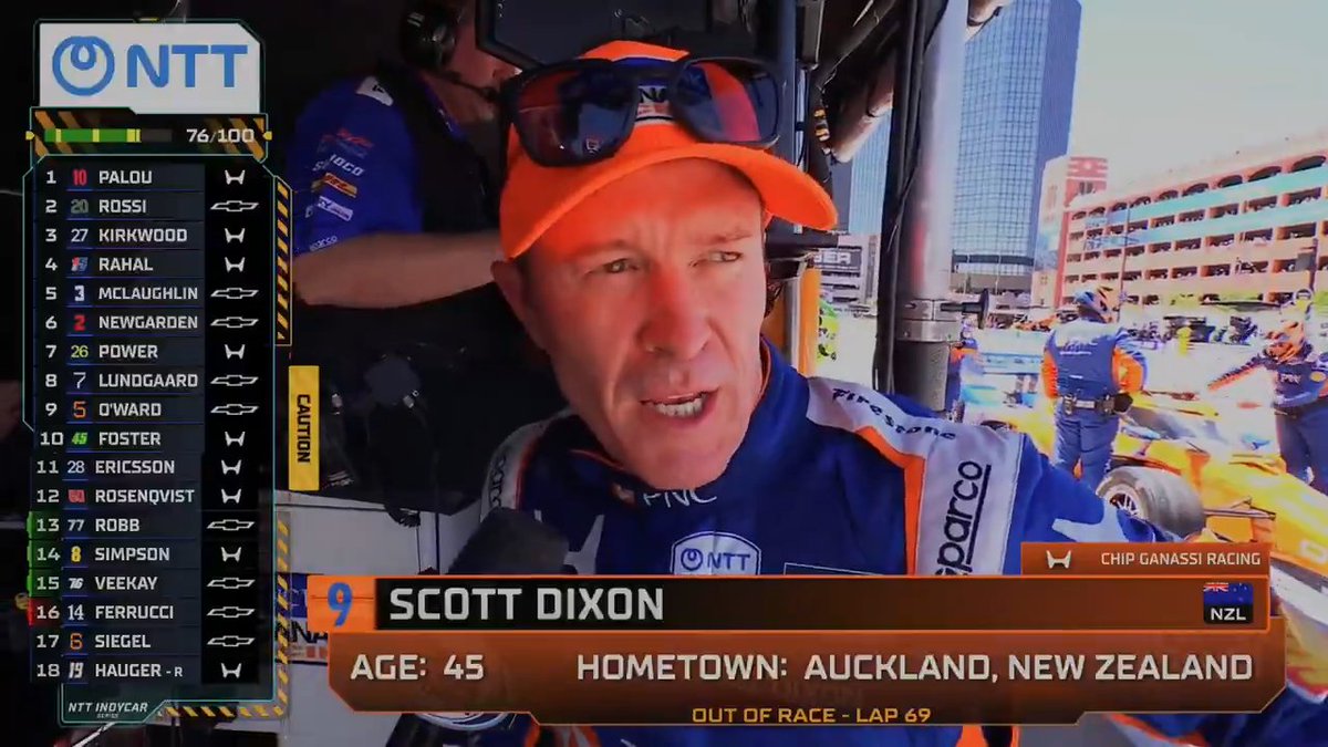 Scott Dixon is done for the day. He catches up with Georgia Henneberry.