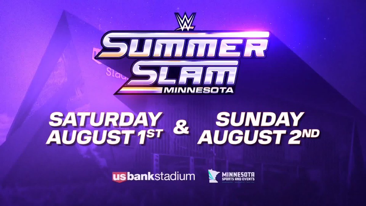 This August, SummerSlam comes to MINNESOTA!! 👏 🎟️
