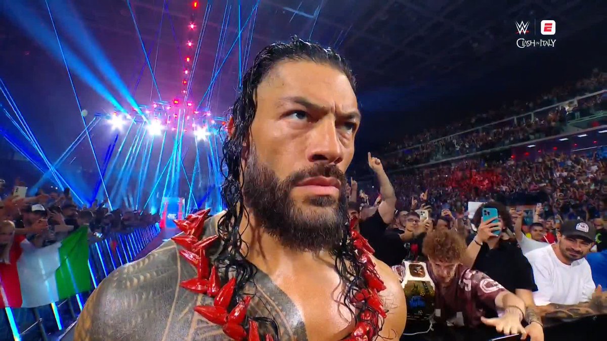 ITALY ACKNOWLEDGES THEIR OTC ☝️ Roman Reigns | #WWEClash