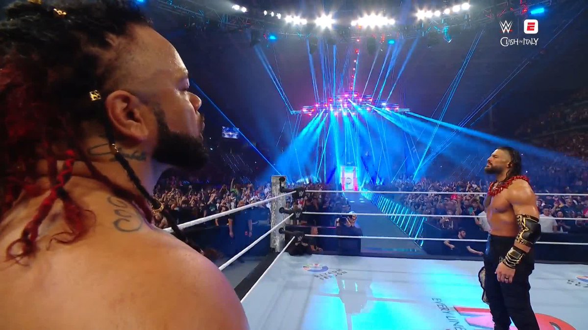 Turin serenades their Tribal Chief 🎶 Roman Reigns | #WWEClash