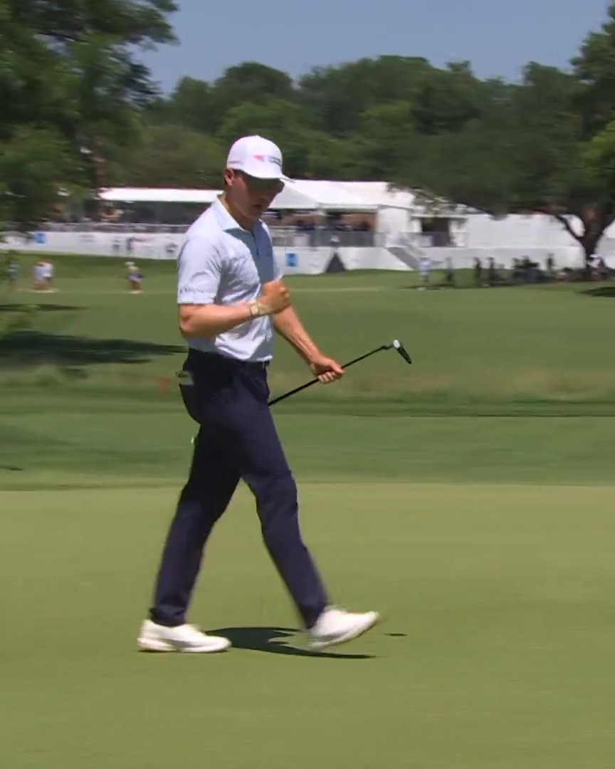 Not over yet 💪 A birdie from 25 feet puts Ben Griffin one back with one to play Charles Schwab Challenge. 📺 CBS