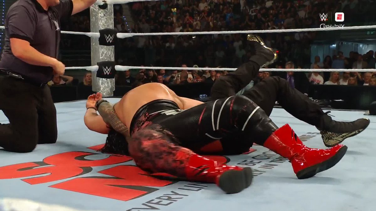 A spear OUT OF NOWHERE from Jacob Fatu!!!