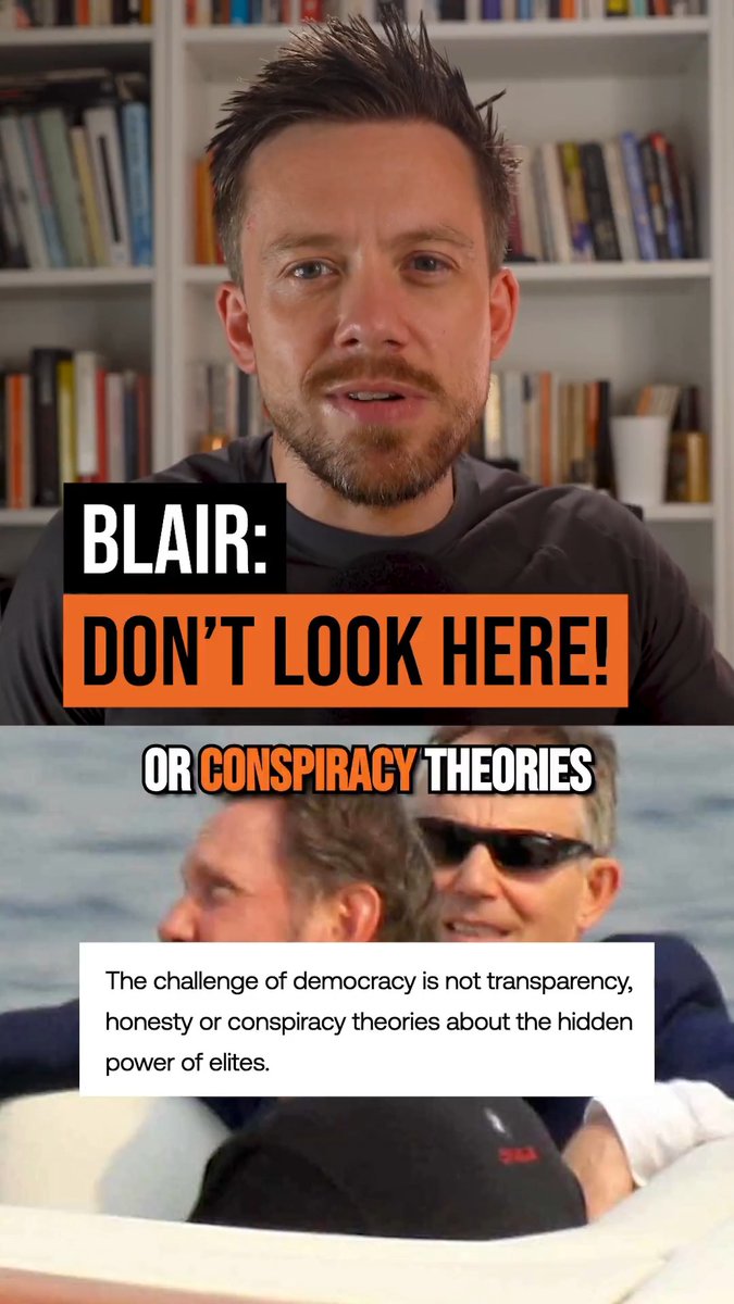 Tony Blair denounces "conspiracy theories about the hidden power of elites". Wonder why he doesn't want us to talk about the power of elites!