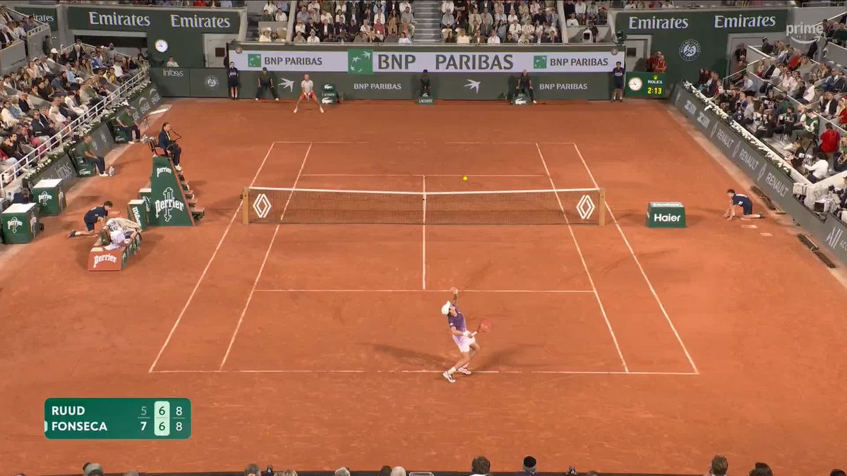 😳 ÉNORME JOÃO FONSECA ! 🇧🇷 Le Brésilien remporte le deuxième set après un tie-break d'ANTHOLOGIE ! #RolandGarros