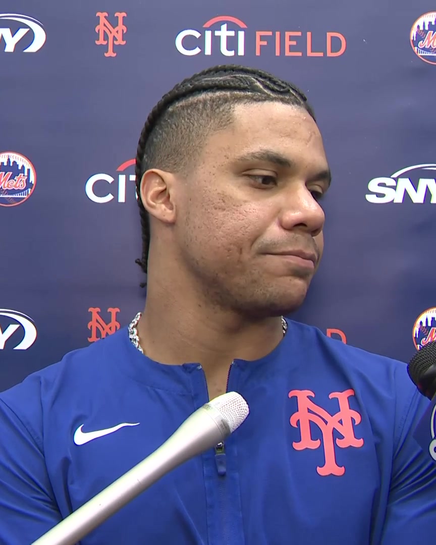 "They call each other psychopaths. I'm like, 'yeah, you guys are.' It's just crazy how hard they're going into the wall or running around the field. It's incredible. It's really fun to watch." - Juan Soto on Carson Benge and A.J. Ewing