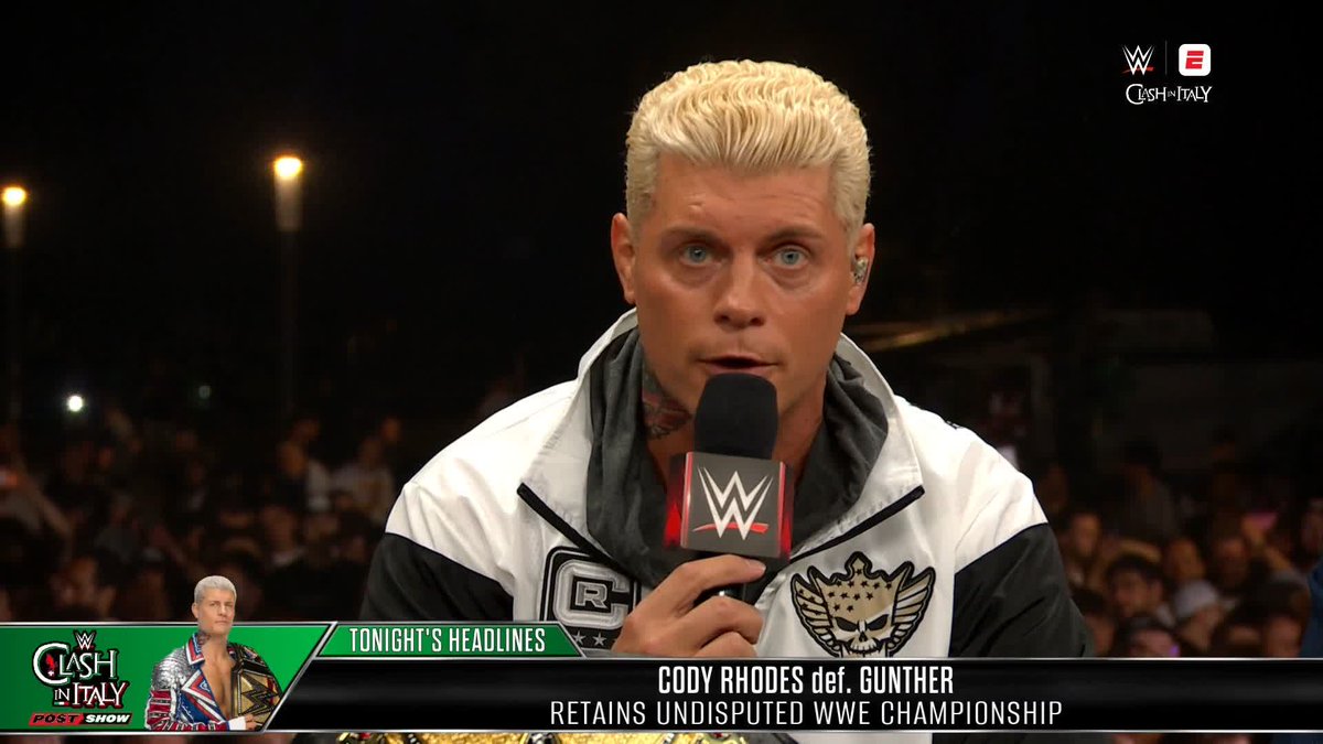 Undisputed WWE Champion Cody Rhodes lets Roman Reigns know EXACTLY where he stands! 🤯