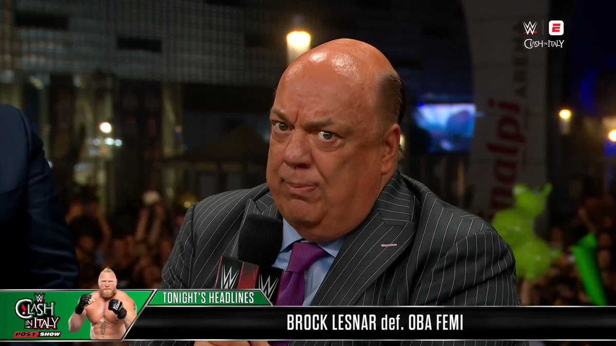 Who will forever be a Paul Heyman guy? BROCK LESNAR!!!