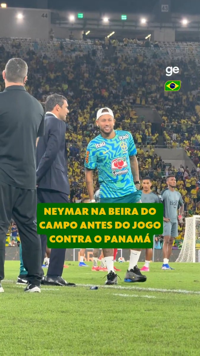 NEYMAR NO MARACA! O camisa 10 da Seleção Brasileira está no estádio do Maracanã para apoiar seus companheiros no amistoso contra o Panamá. Lesionado, o atacante é desfalque neste domingo. #neymar #futebol #seleçãobrasileira #ge2026