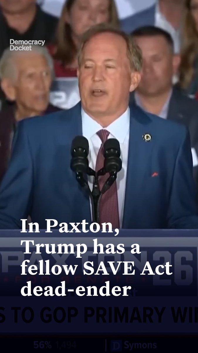 If you care about voting rights, you’ll want to pay attention to Texas’ Senate race this November. Ken Paxton is the GOP nominee in that race, and as Legal Content Editor Ashley Cleaves explains, he gives pro-democracy voters a lot to be concerned about.