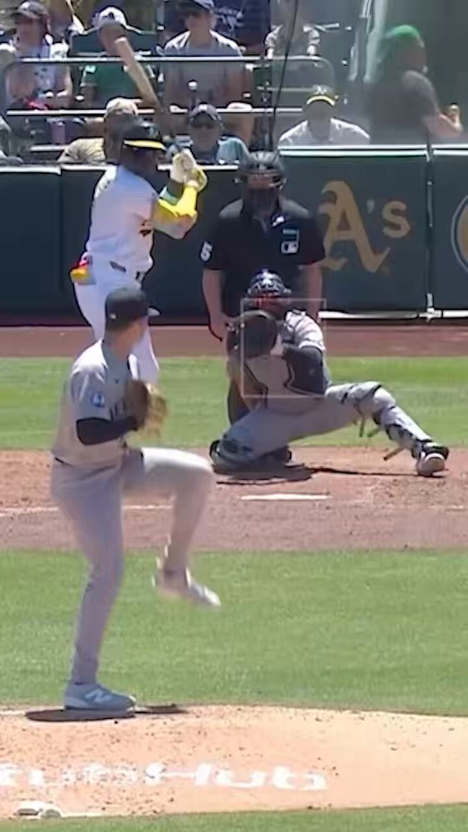 Lawrence Butler did not think this was a fair ball