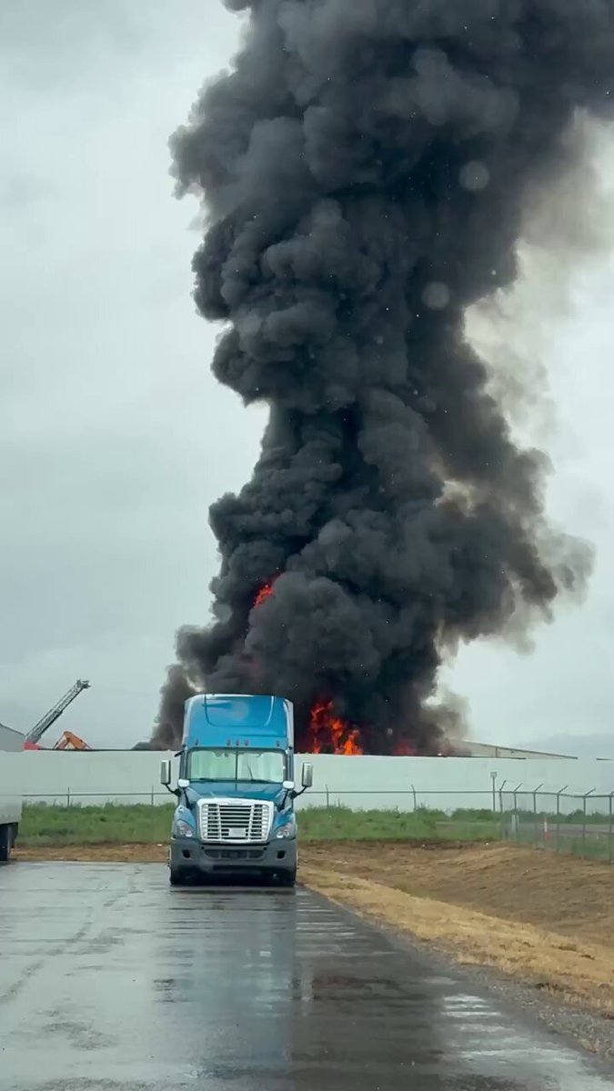 At least 100 vehicles are on fire as crews respond to a structure fire at Axmen Recycling near Wye, Montana. Injuries are unclear.