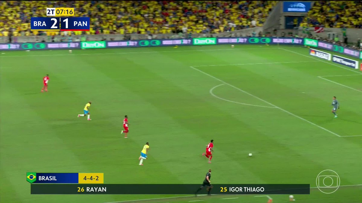 primeiro gol do Rayan pela seleção logo no Maraca a confiança do mlk para chutar dali nem pestanejou tá doido ABSOLUTE CRIA