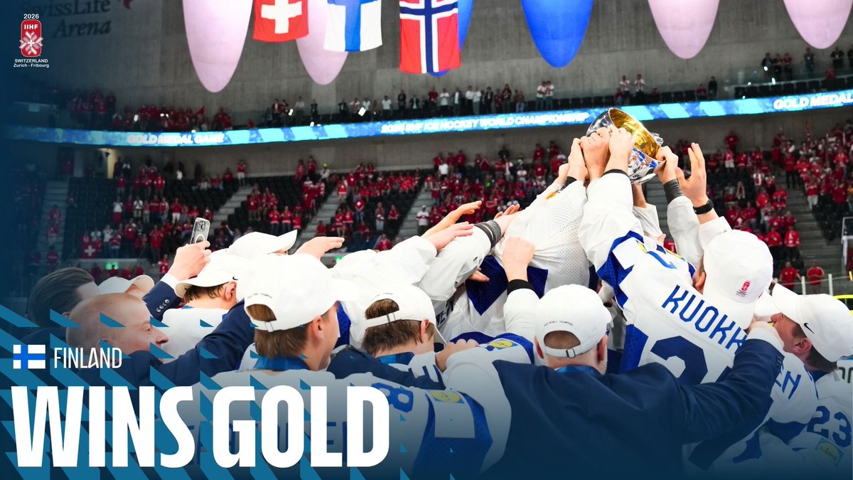 That golden feeling 🤩 #MensWorlds #IIHF Leijonat.fi