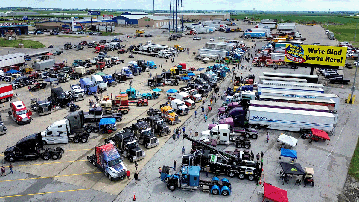 With 900 parking spots, a barber shop, and millions of eggs served, Iowa 80 is much more than a truck stop
