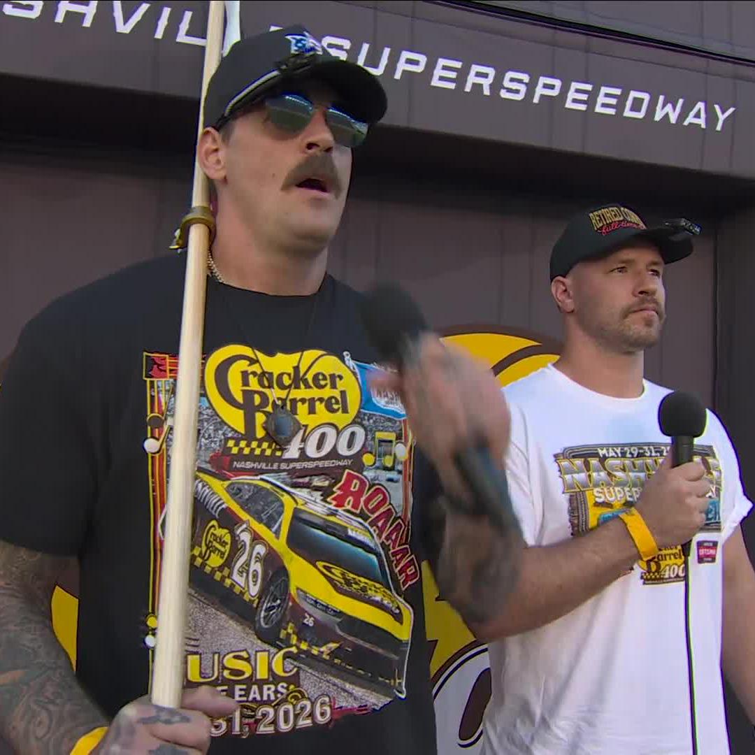 Hell yeah, let's go racing! Will Compton and Taylor Lewan get engines fired at Nashville Superspeedway.