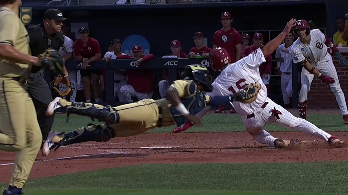 WHAT A TAG 😱 Georgia Tech Baseball