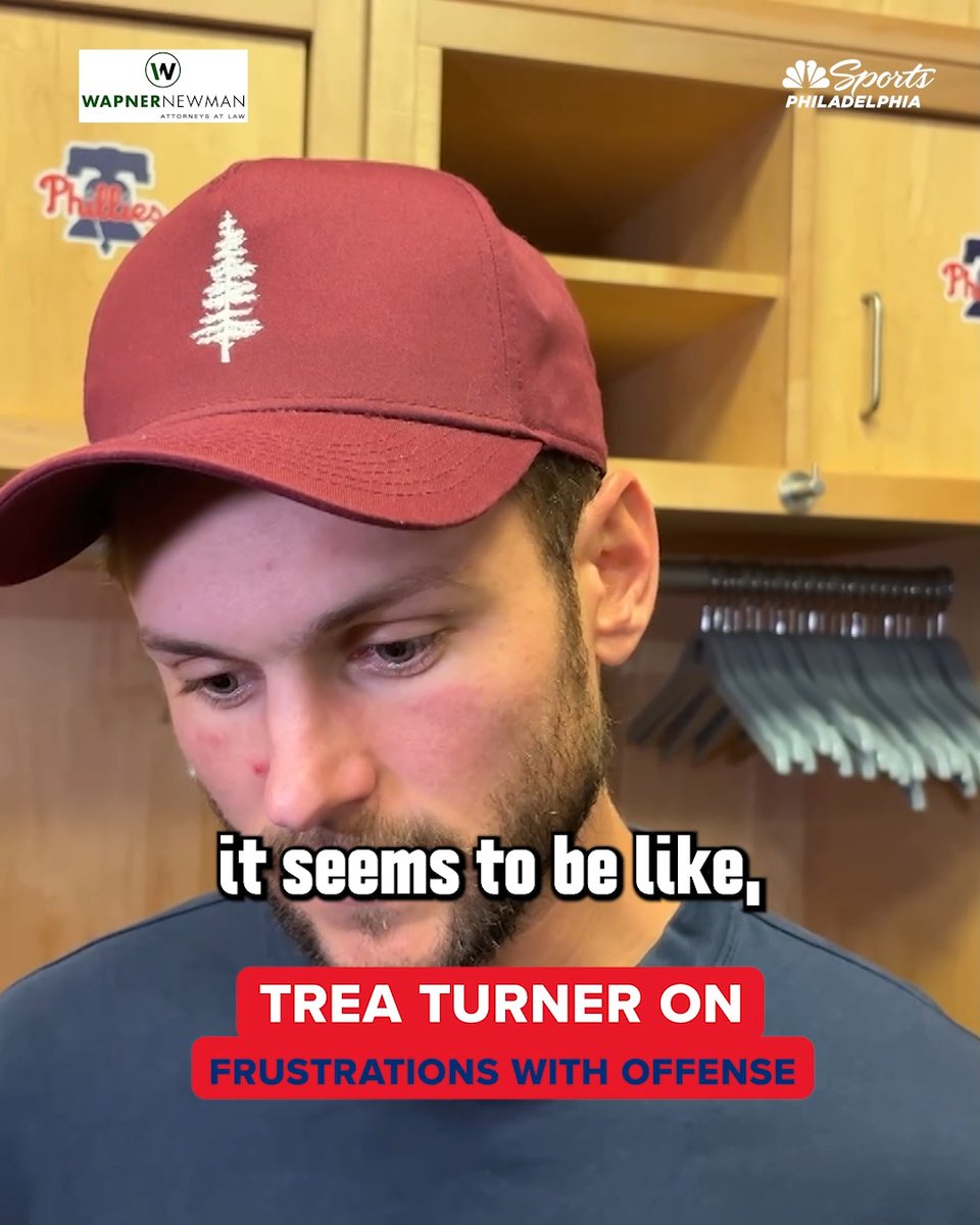"At the end of the day, it comes down to whether or not you score the runs and we haven't done that." Trea Turner shares some frustration about the Phils' recent offensive struggles | Wapner Newman