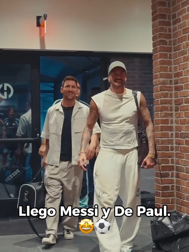 Leo Messi y Rodrigo de Paul ya se encuentran en Kansas City para concentrarse con la Selección Argentina.🤩🇦🇷⚽️ (Vía rodridepaul/IG)
