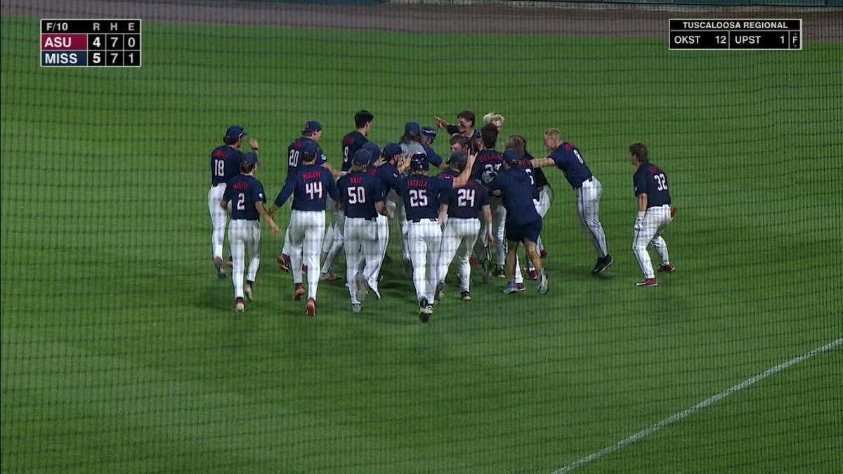 OLE MISS WALKS OFF ARIZONA STATE IN THE 10TH TO ADVANCE TO THE SUPERS 🔥 Ole Miss Baseball