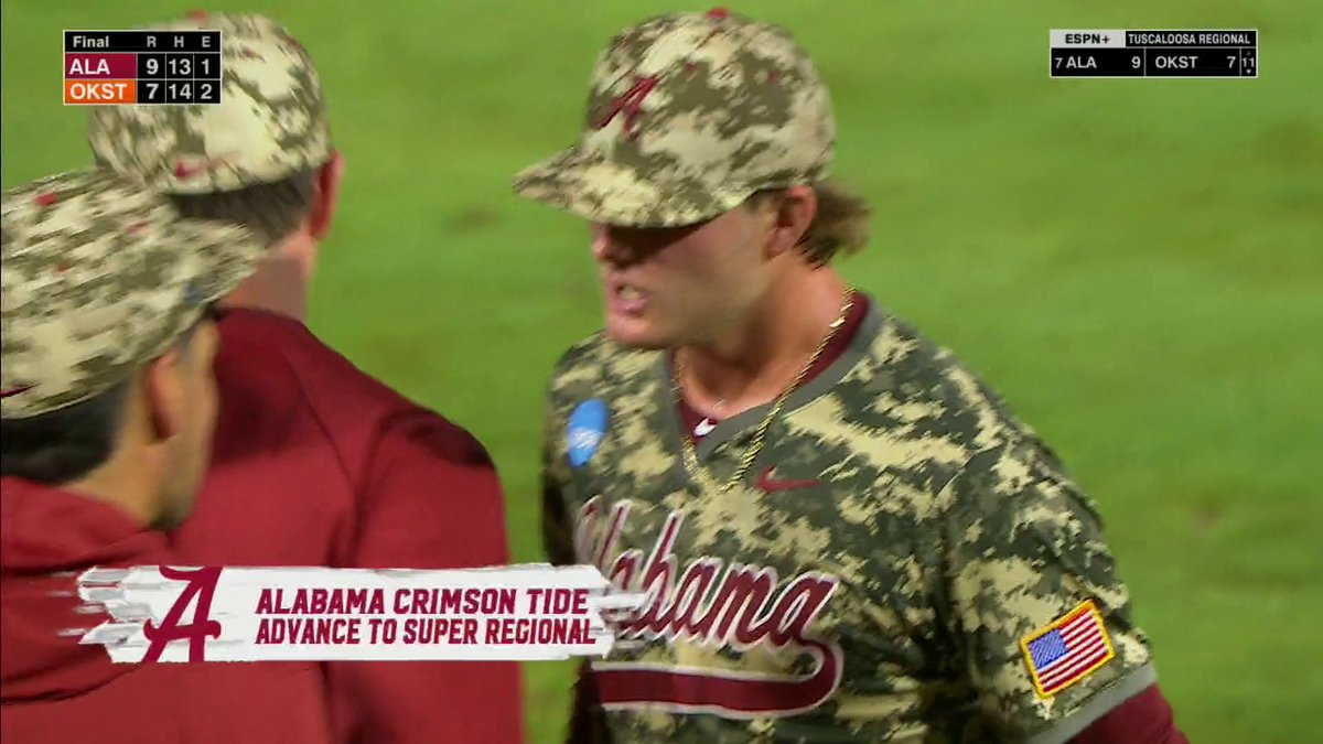 BAMA HOLDS ON IN EXTRAS TO HEAD TO THE SUPERS 🔥 Alabama Baseball