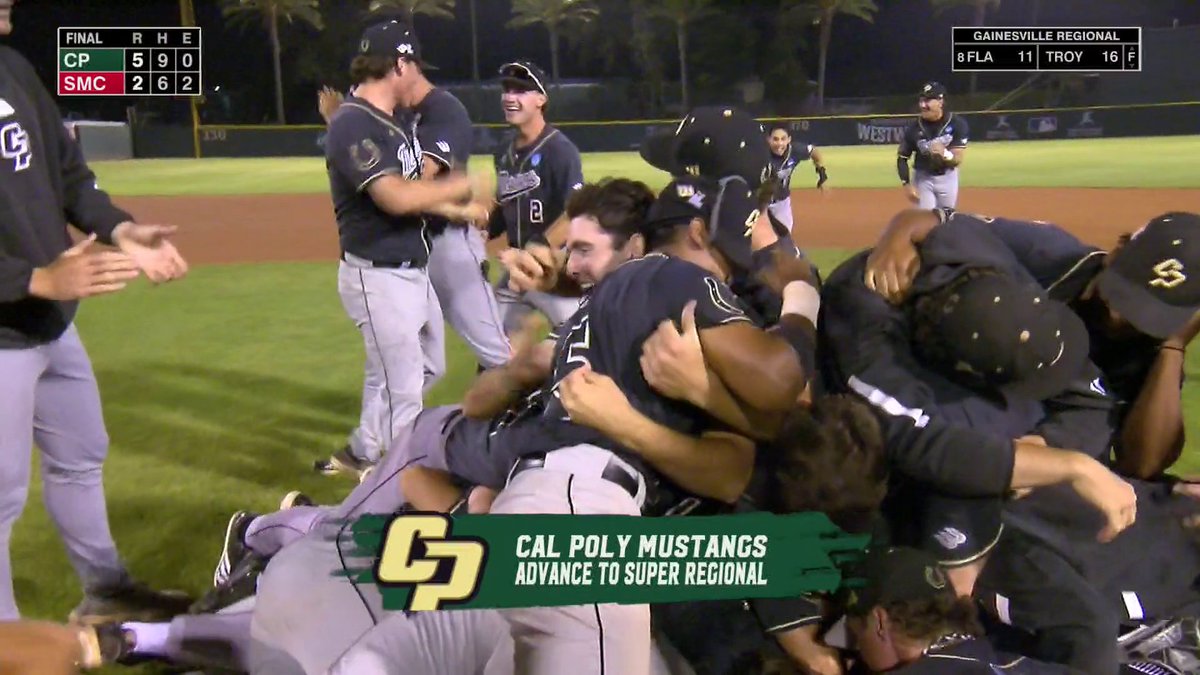 CAL POLY MADE IT LOOK EASY! The Mustangs sweep through the LA Regional to make their first Supers ever 👏