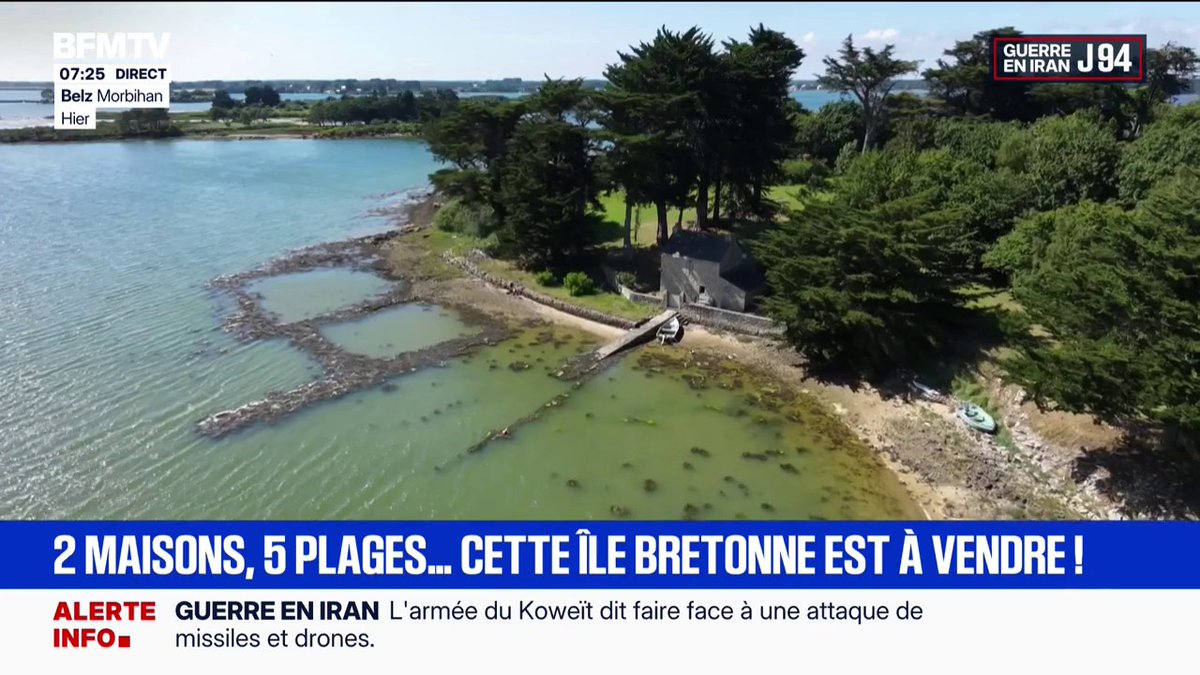 Deux maisons, cinq plages…: une île bretonne à vendre pour 2,5 millions d’euros