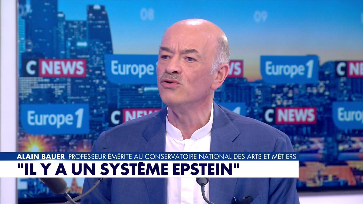 Alain Bauer : «L'affaire Epstein n'est pas une affaire de complotistes, c'est une réalité qui va nous exploser à la figure», dans #LaGrandeInterview Toute l'info est à retrouver sur