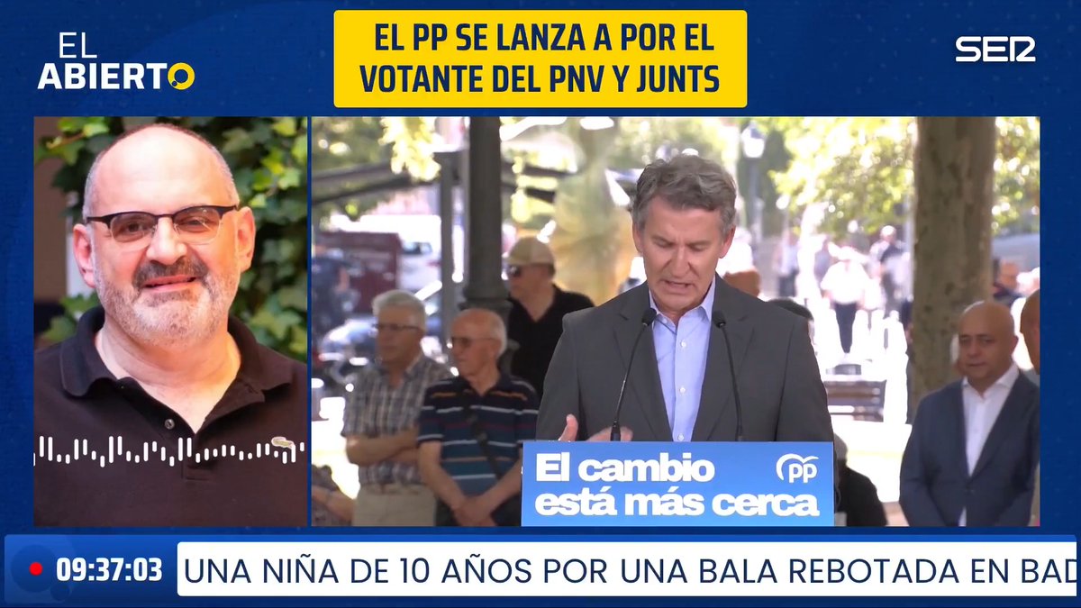 “El PP no presenta la moción de censura porque le tiene miedo a Pedro Sánchez; esa es la idea que va calando, que no se atreven, como sí se atrevieron Felipe González o el propio Sánchez” 📻 Antón Losada en #ElAbierto