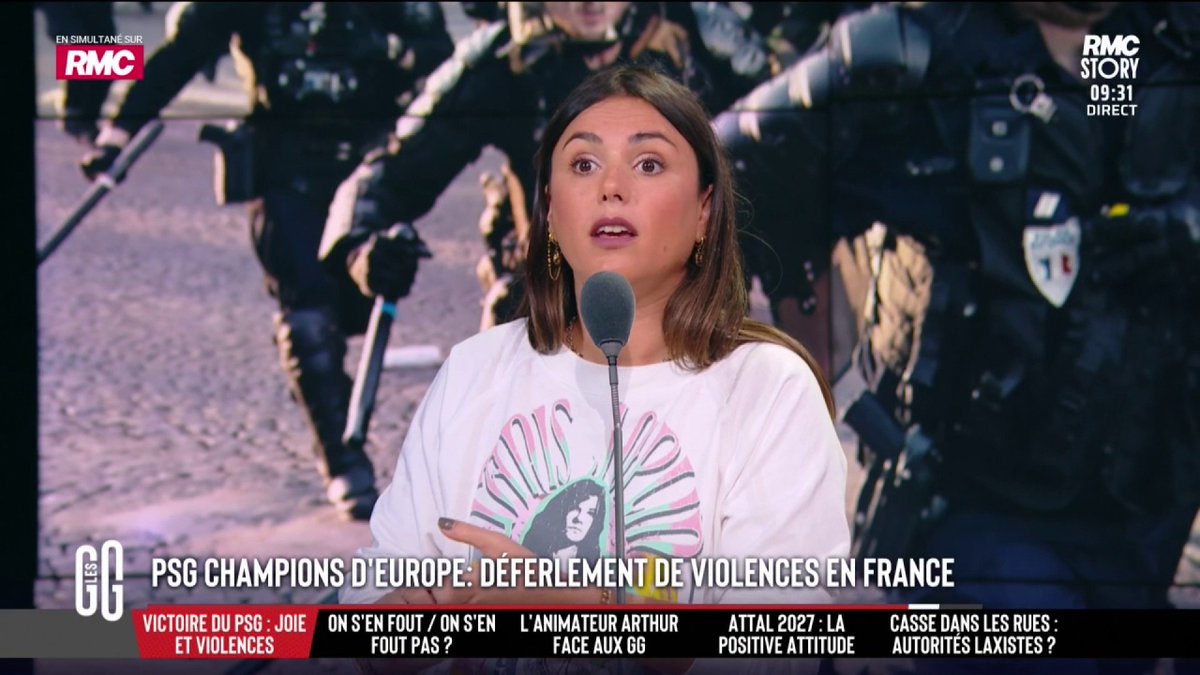 🔴 PSG, contribuables, État... qui pour payer la casse après la LDC? 🗣️ Le coup de gueule de Laura Warton Martinez: "Moi, je prends toutes les interpellations. Je fais un état des lieux de ce que cela a coûté, je divise la note... Et vous vous démerdez pour payer!" #GGRMC