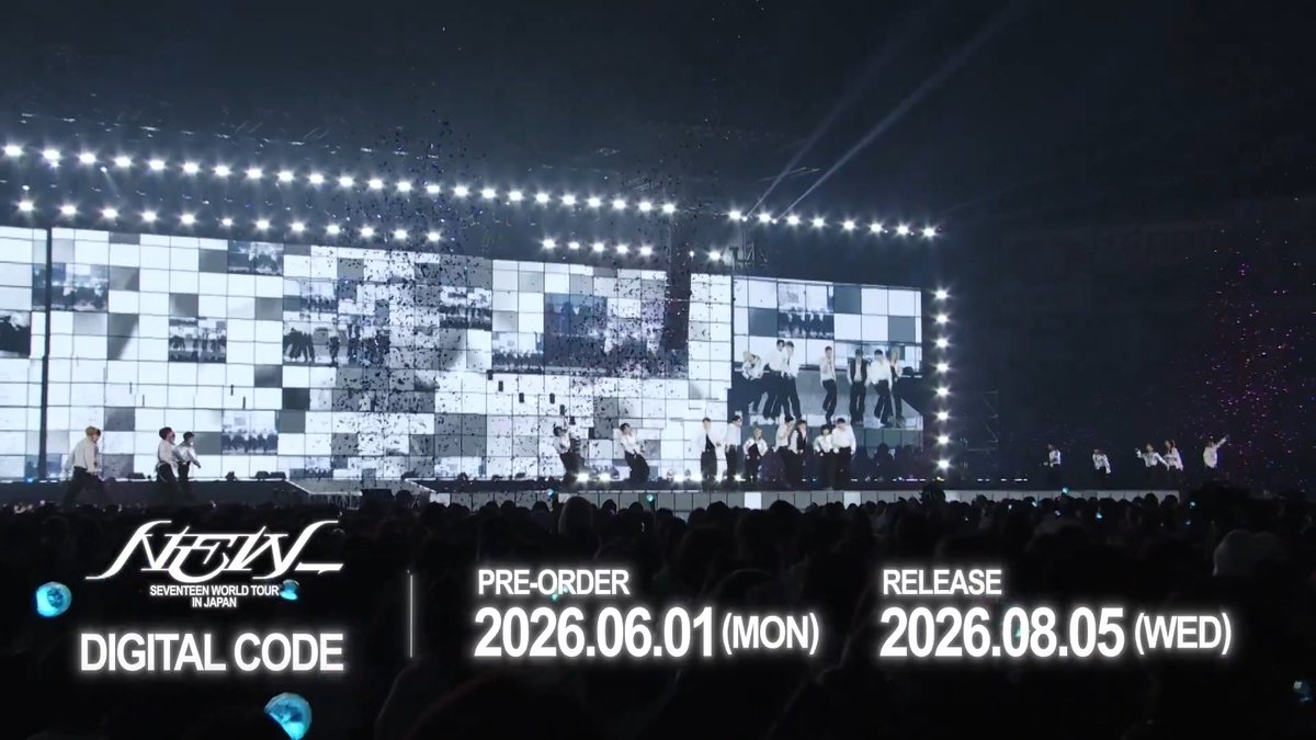 [#SEVENTEEN JAPAN NEWS] 「SEVENTEEN WORLD TOUR [NEW_] IN JAPAN」DIGITAL CODEの発売が決定！ 本日18:00より予約販売をスタートいたしました🛒 詳しくはこちら→ #SVT_WORLDTOUR #NEW_JAPAN #SVT_TOUR_NEW_