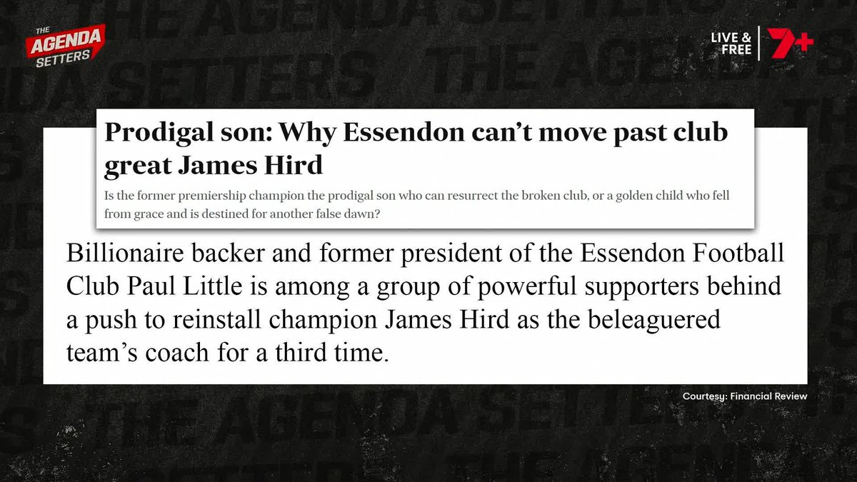 "I just think it's worth revisiting the reaction to Caro's story from 12 months ago..." 🗣️ Kane Cornes following the Financial Review's story on Paul Little over the weekend