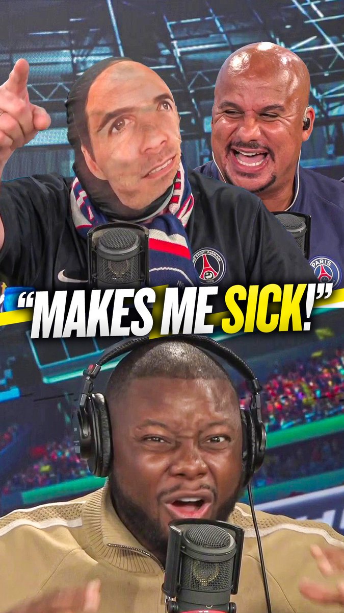 😡 "I'm here to launch an attack on Cundy and Agbonlahor..." 😤 "Dancing around celebrating!? Makes me sick!" @JoelBeya is not impressed with Jason Cundy and Gabby Agbonlahor celebrating #AFC's loss to PSG! 🔥
