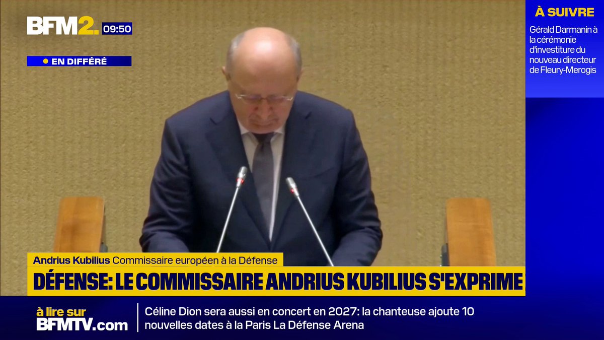 💬"Plus l'Ukraine l'emporte, plus Poutine devient nerveux et désespéré" Guerre en Ukraine: le commissaire européen Andrius Kubilius dénonce les "menaces croissantes" et les "provocations" russes contre la Lituanie #BFM2