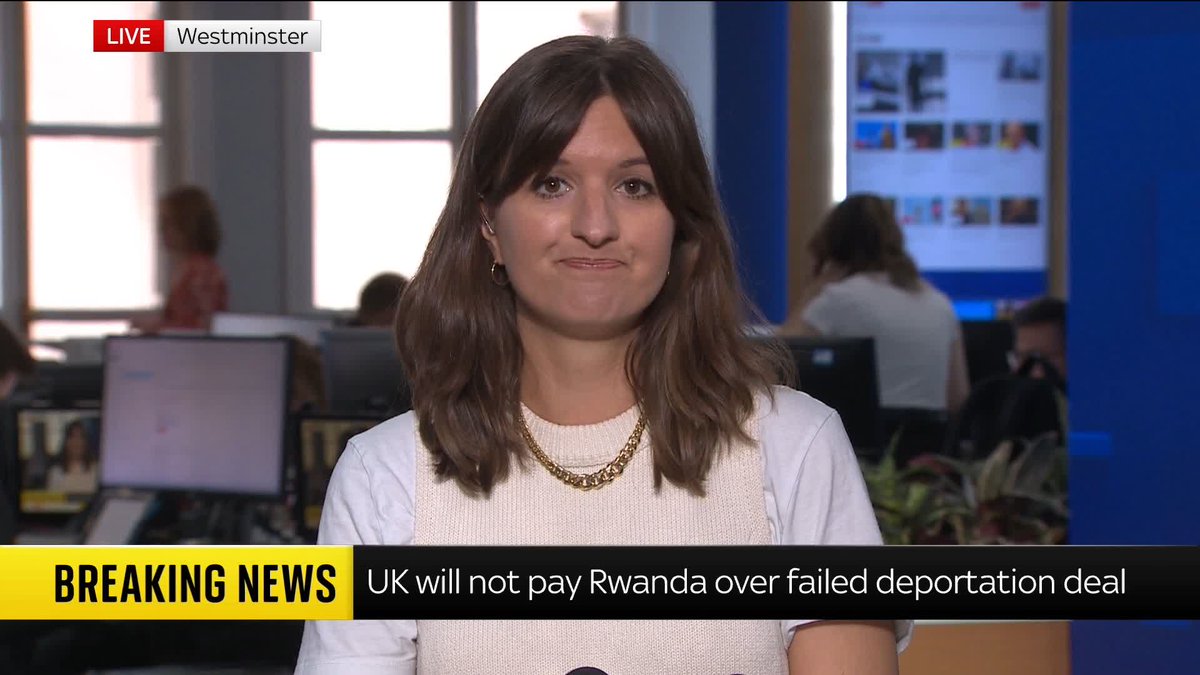The government has responded to a legal ruling that means the UK will not have to pay Rwanda millions of pounds over a failed migrant deportation deal. Alexandra Rogers has the latest ⬇️ Politics news 🔗 📺 Sky 501 and YouTube